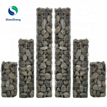 Square Hole Welded gabion box for home garden  wall gabion beach